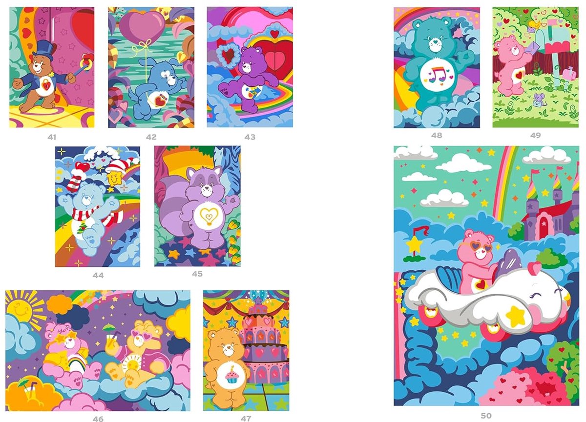 Bisounours Color by Number – Care Bears Coloring Book – Cute Cartoon Activity – Digital Download