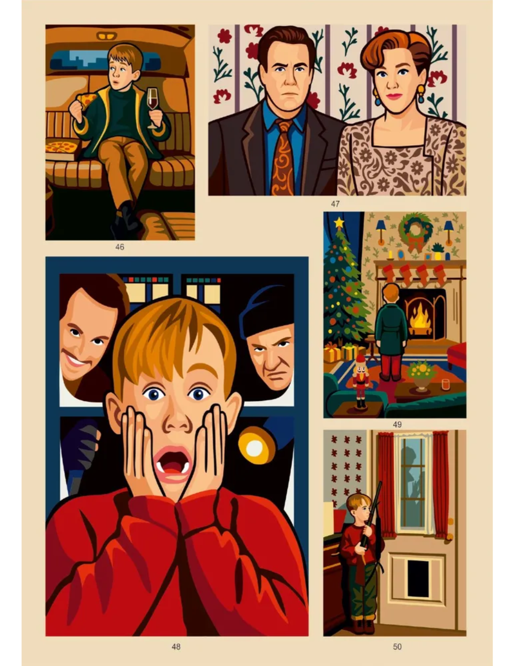 Movie & TV Show Mystery Color by Number Coloring Book PDF – 50 Cinematic Illustrations | Printable Digital Download