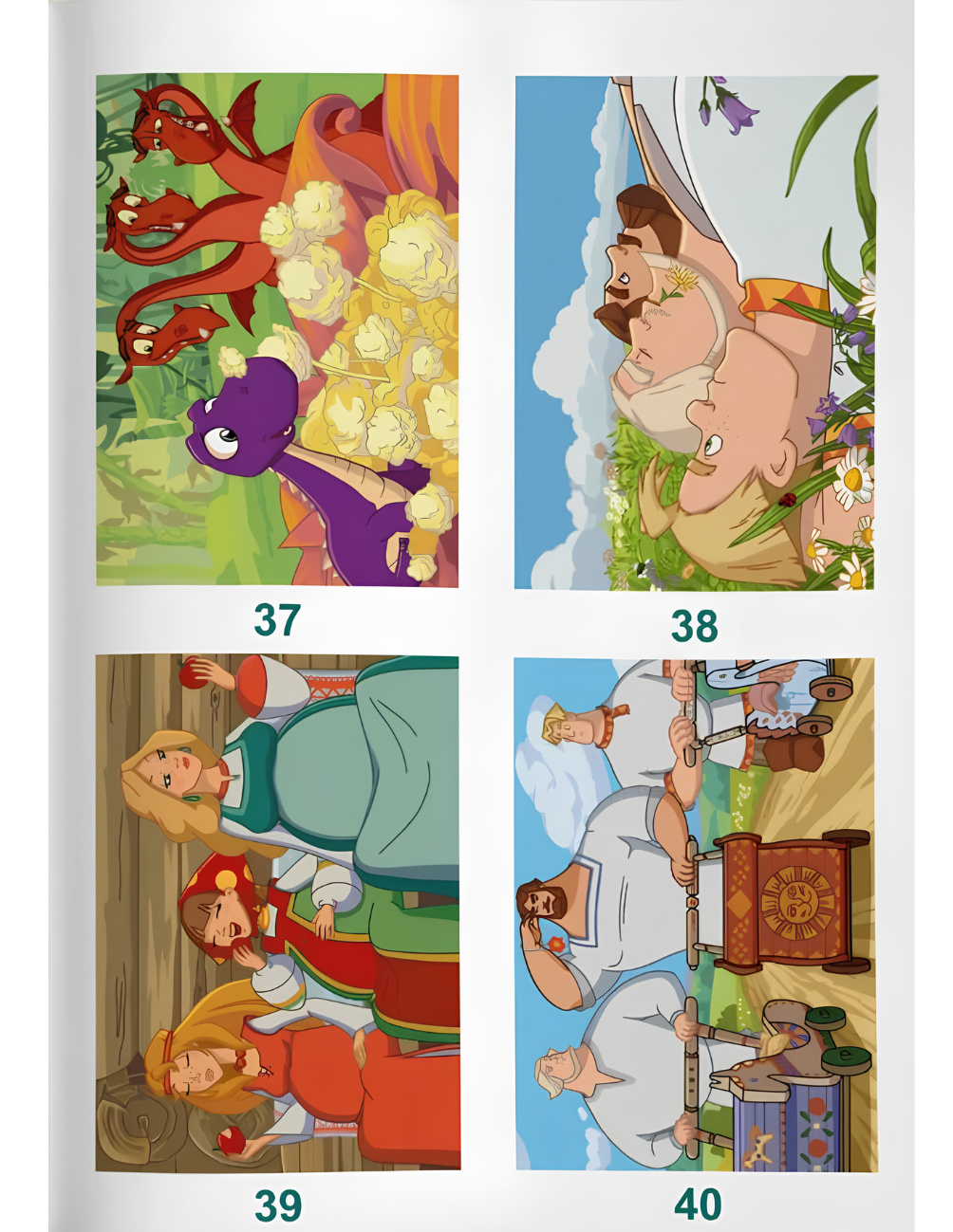 Three Bogatyrs Mystery Coloring Book PDF | Russian Cartoon Color by Number | Printable Digital Download