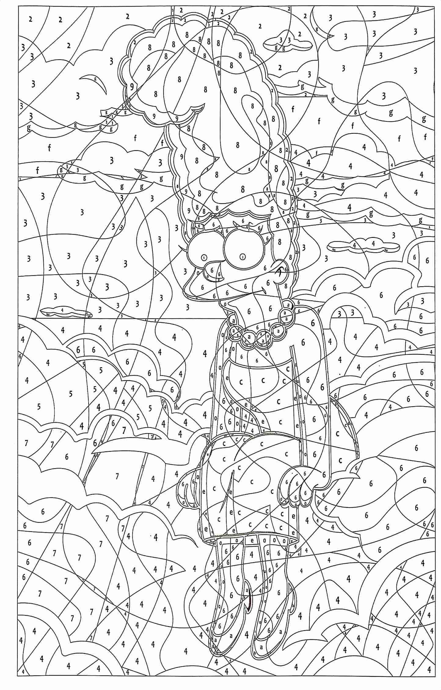 The Simpsons Mystery Color By Number Book | Hidden Picture Coloring Pages | Digital PDF Coloring Book for Adults & Teens