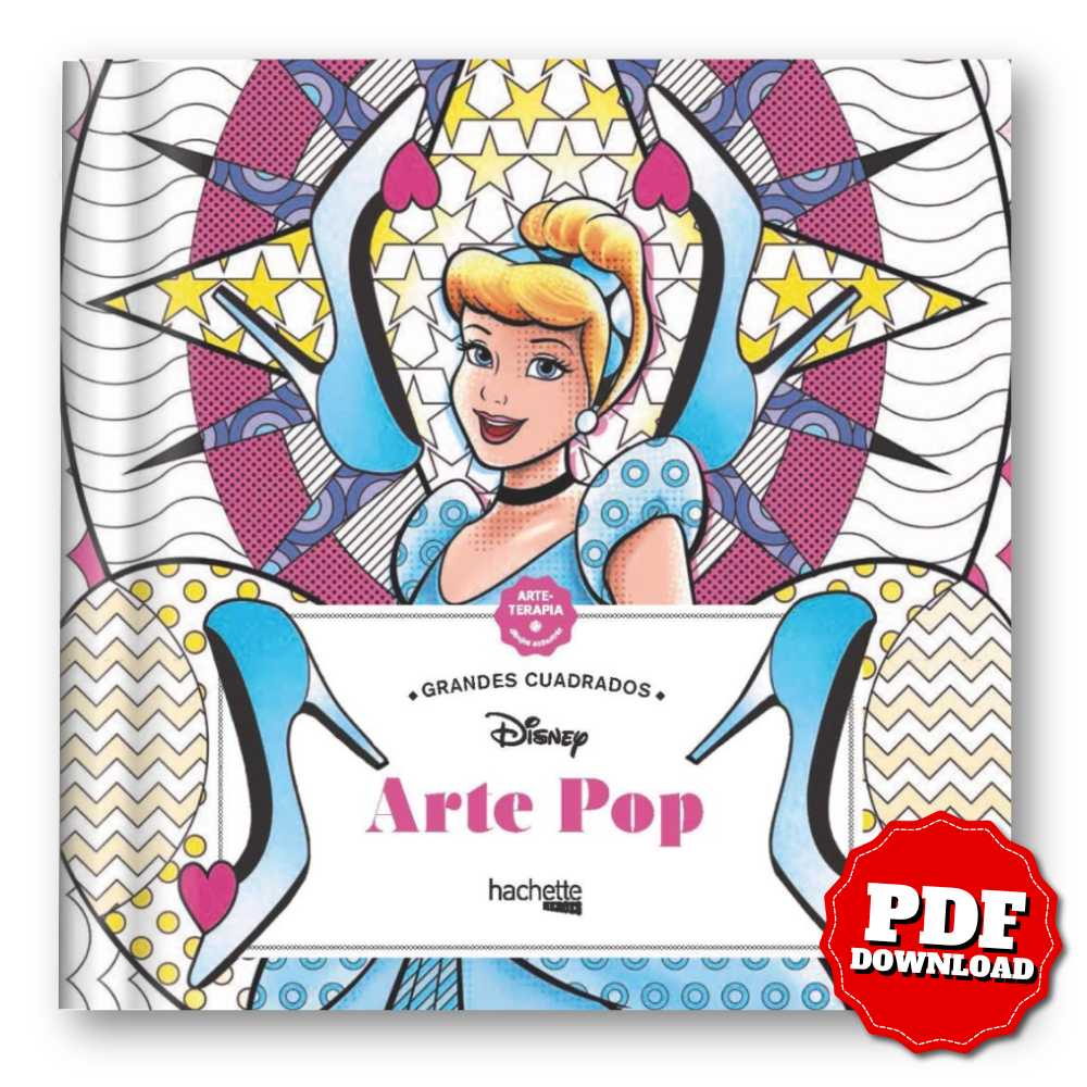 Disney – Pop Art: Art Therapy Coloring Book (45 Illustrations, PDF)