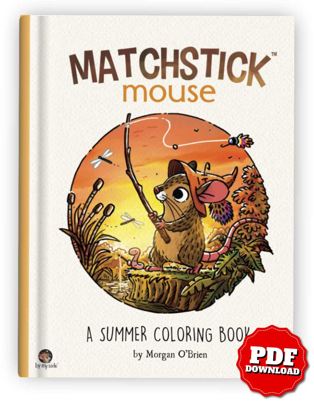Matchstick Mouse – Summer Coloring Book (Printable PDF & iPad Version)