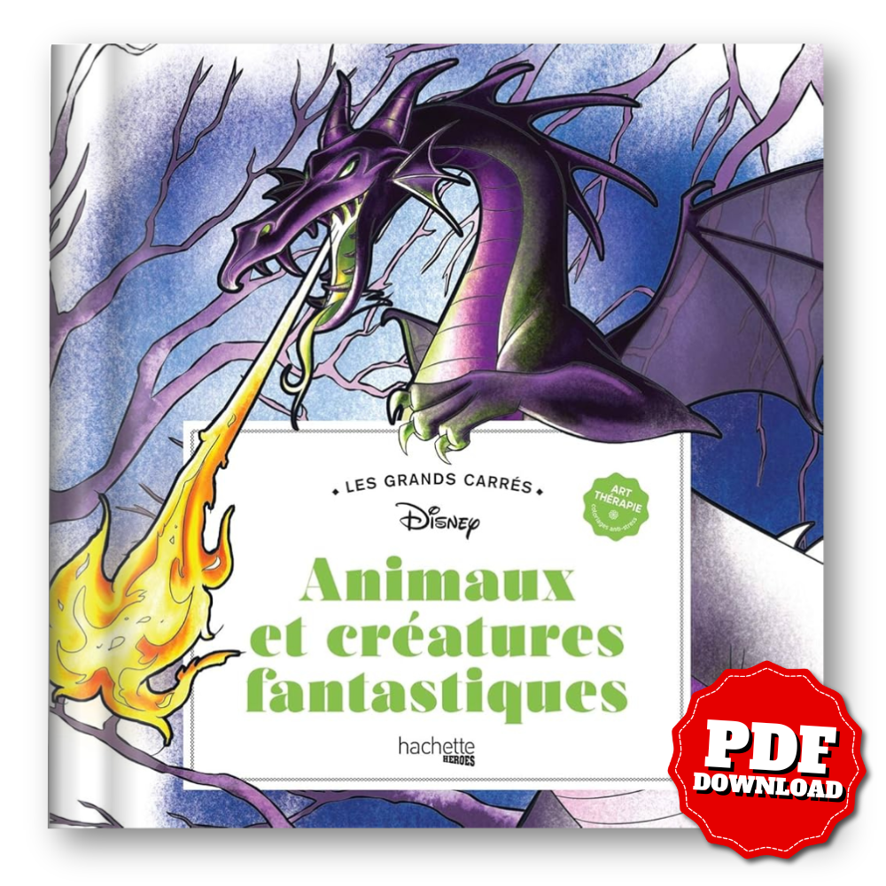 Disney – Magical Animals & Fantastic Creatures: Art Therapy Coloring Book (PDF)