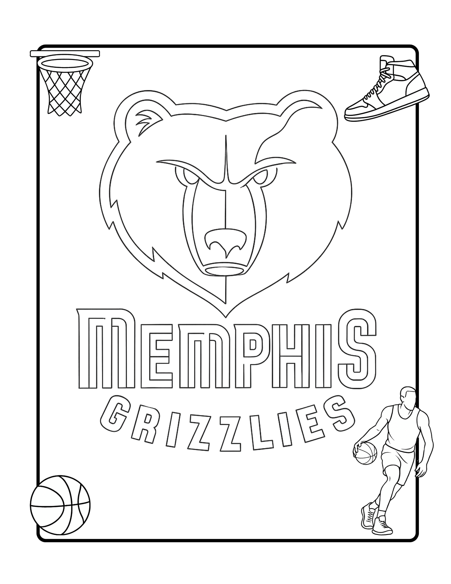 Baseball Coloring Book | MLB-Inspired Printable PDF