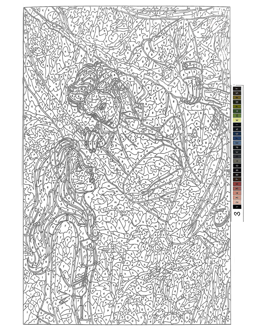 Twilight Mystery Color By Number Book | Hidden Picture Coloring Pages | Digital PDF Coloring Book for Adults & Teens