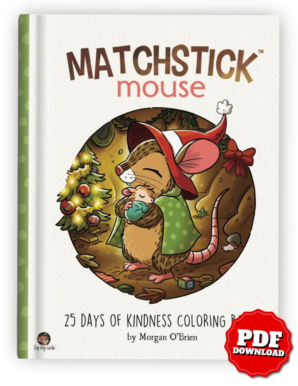 Matchstick Mouse – 25 Days of Kindness Coloring Book (Printable PDF & iPad-Friendly Edition)