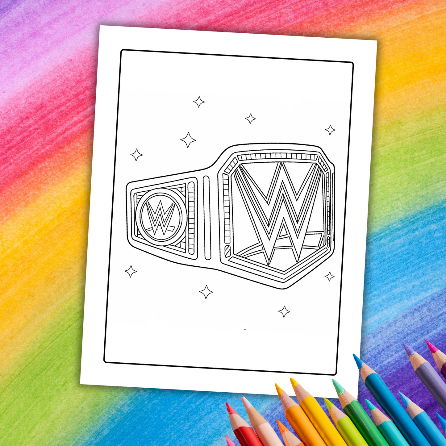 WWE Coloring Book | 49 Printable Pages of Legendary Superstars