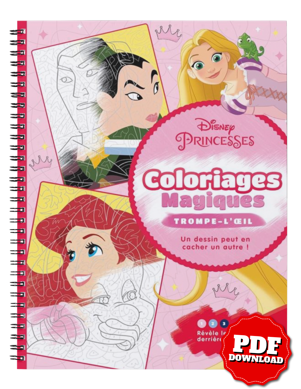 Disney Princesses – Magical Coloring Book | Hidden Picture Color-by-Number
