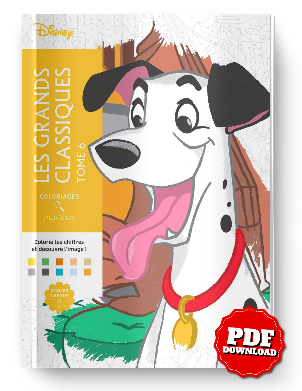 Disney Mystery Coloring Book – Great Classics Vol. 6 | 100 Scenes | Printable PDF & iPad Color-by-Number