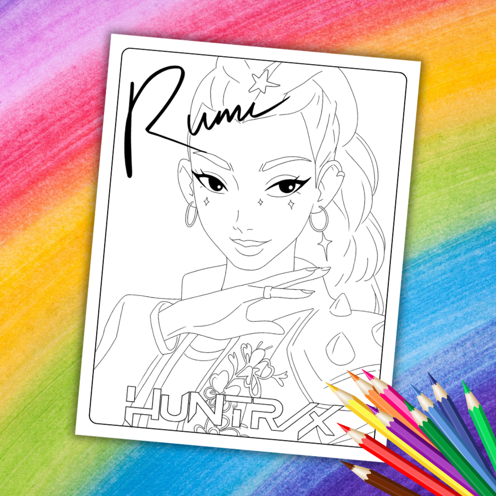 K-Pop Demon Hunters Coloring Book | 30 Printable Pages for Kids & Teens