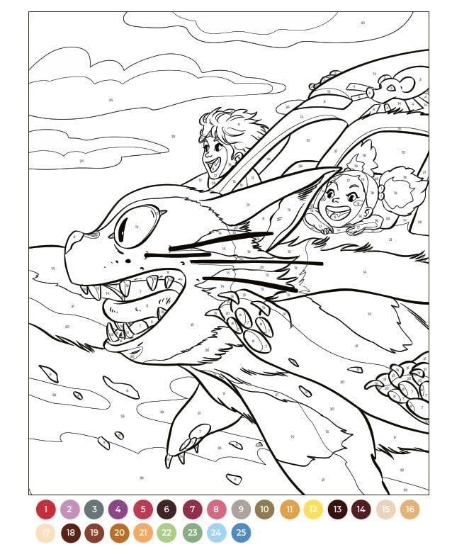 Ghibli Color-By-Number PDF – 50 Magical Scenes | Printable & iPad Coloring Book