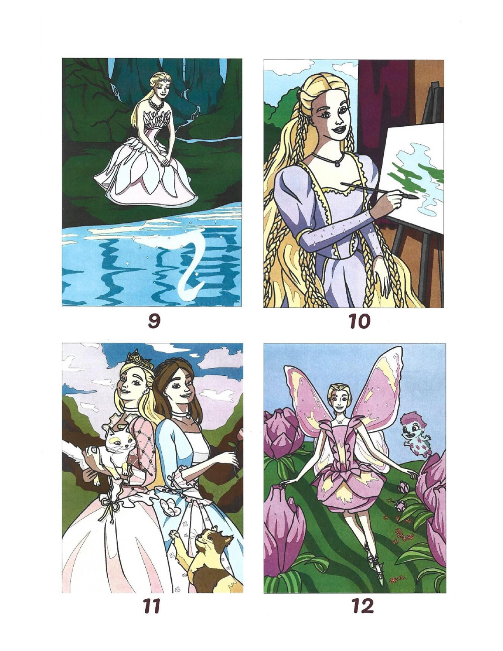 Favorite Cartoons Fairy Mystery Coloring Book | Color by Number | Printable PDF & iPad Pages