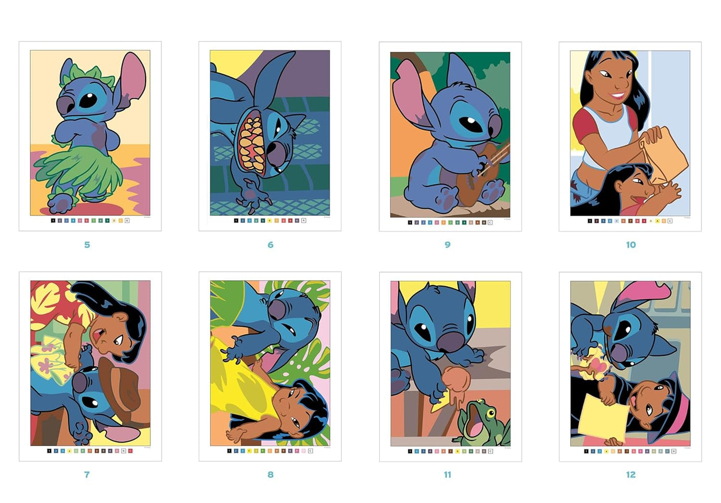 100% Stitch Mystery Coloring Book | Color by Number | Printable PDF & iPad Friendly