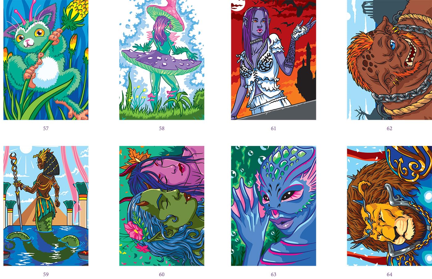 Mystery Color-by-Number – Fantastic Worlds Coloring Book (PDF)