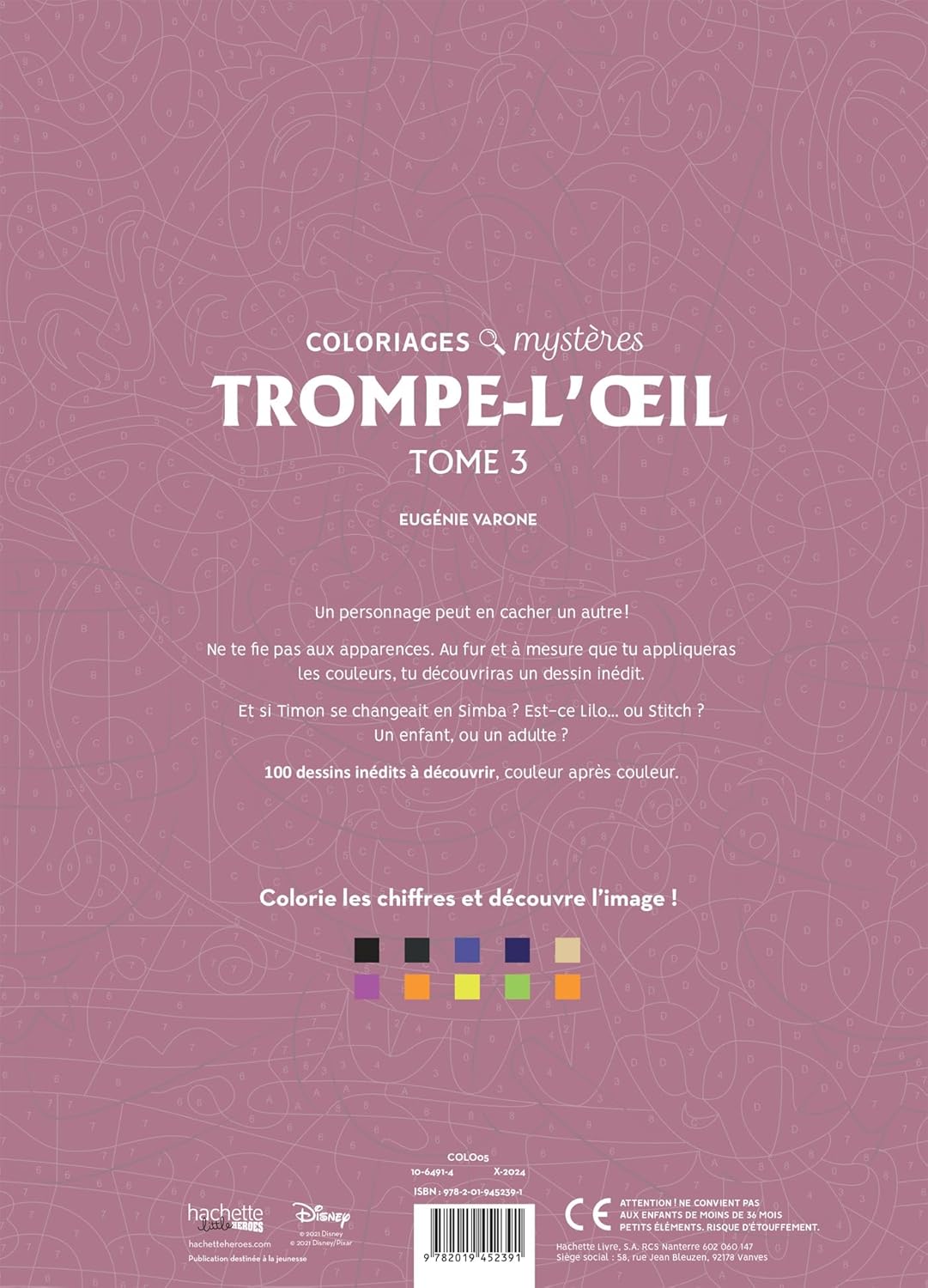 Disney Trompe l’Oeil – Mystery Coloring Book Vol. 3