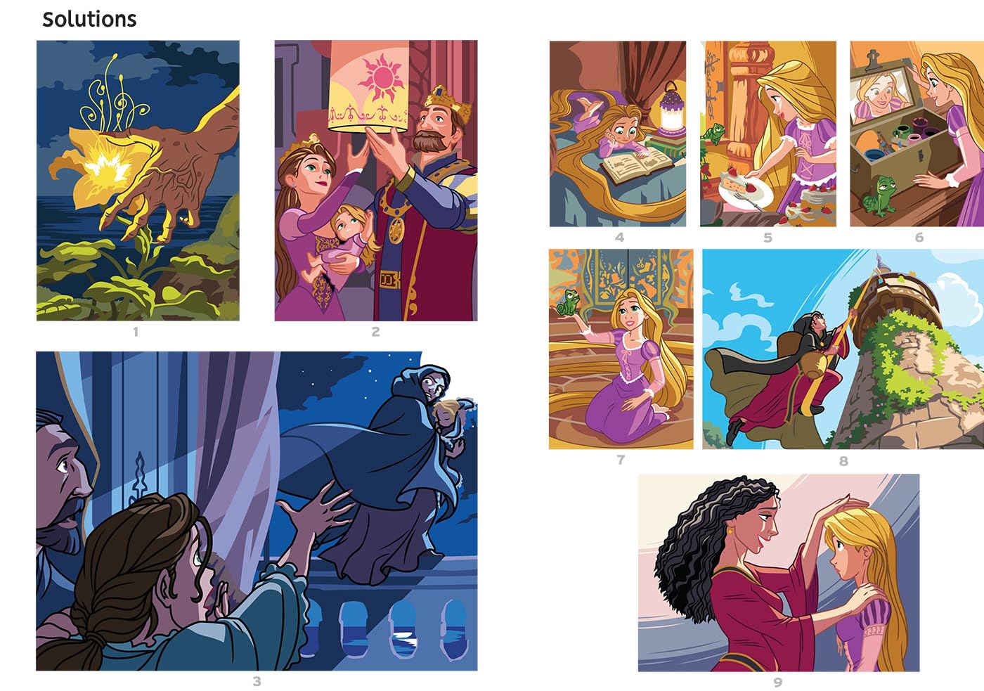 Rapunzel Color by Number PDF – Princess Coloring Book Printable | Magical Kids Activity