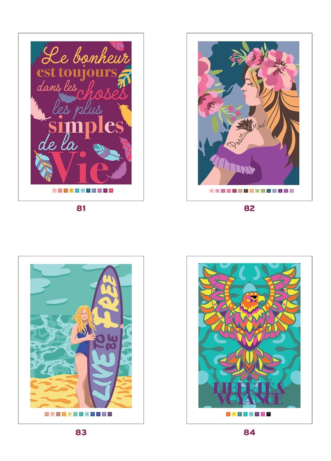 Mystery Color-by-Number – Positive Thoughts & Good Vibes Coloring Book (PDF)