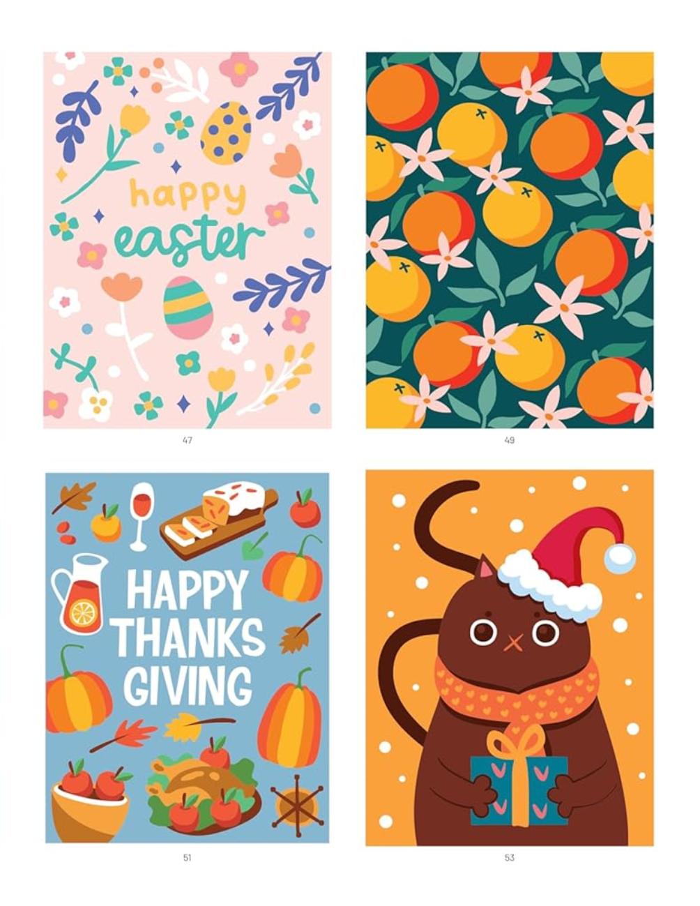 Four Seasons Mystery Coloring Book PDF | 40 Color by Number Pages | Spring Summer Autumn Winter | Printable Digital Download