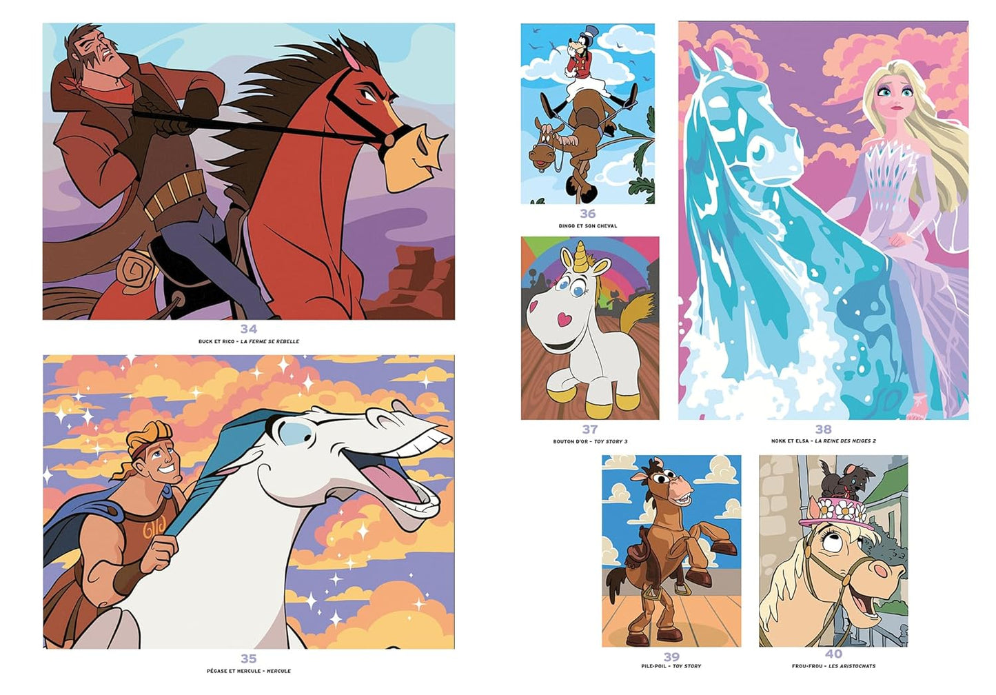 Disney Mystery Coloring – Horses Edition (50 Pages) | Printable & iPad-Friendly