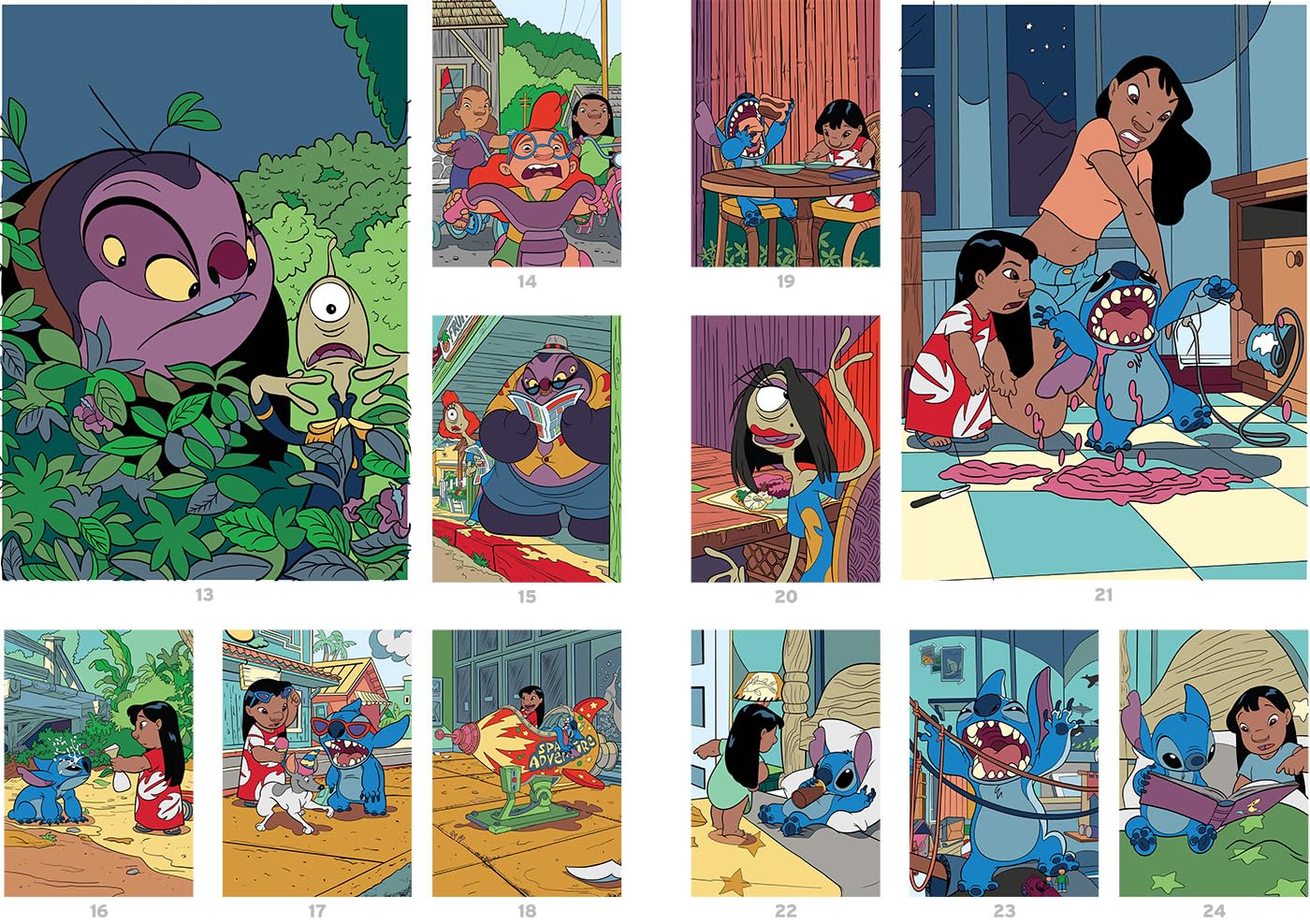 Color by Number – Stitch Adventures | Printable PDF & iPad Coloring Book (50 Pages)