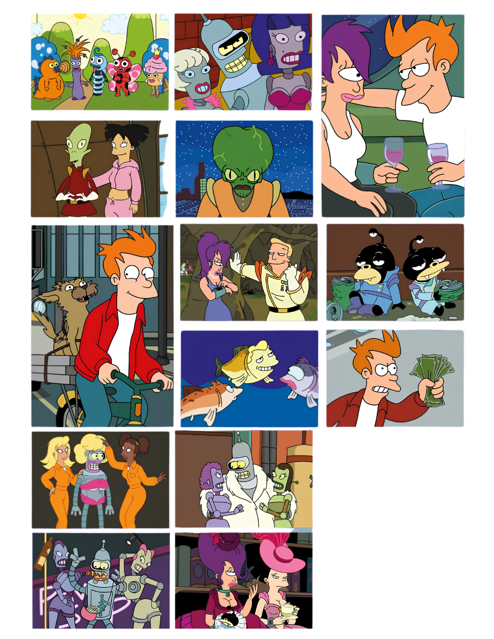 Futurama Mystery Color by Number Coloring Book | Cartoon Coloring Pages | Printable PDF | Digital Download