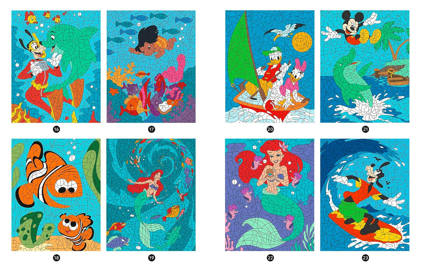 Disney Magic Color-by-Number – Ocean Adventures (Mystery Coloring Book PDF)