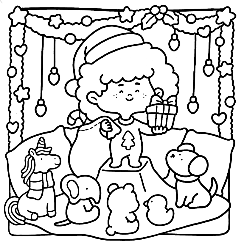 Cozy Christmas Coloring Book | Cute & Comfy Holiday Pages