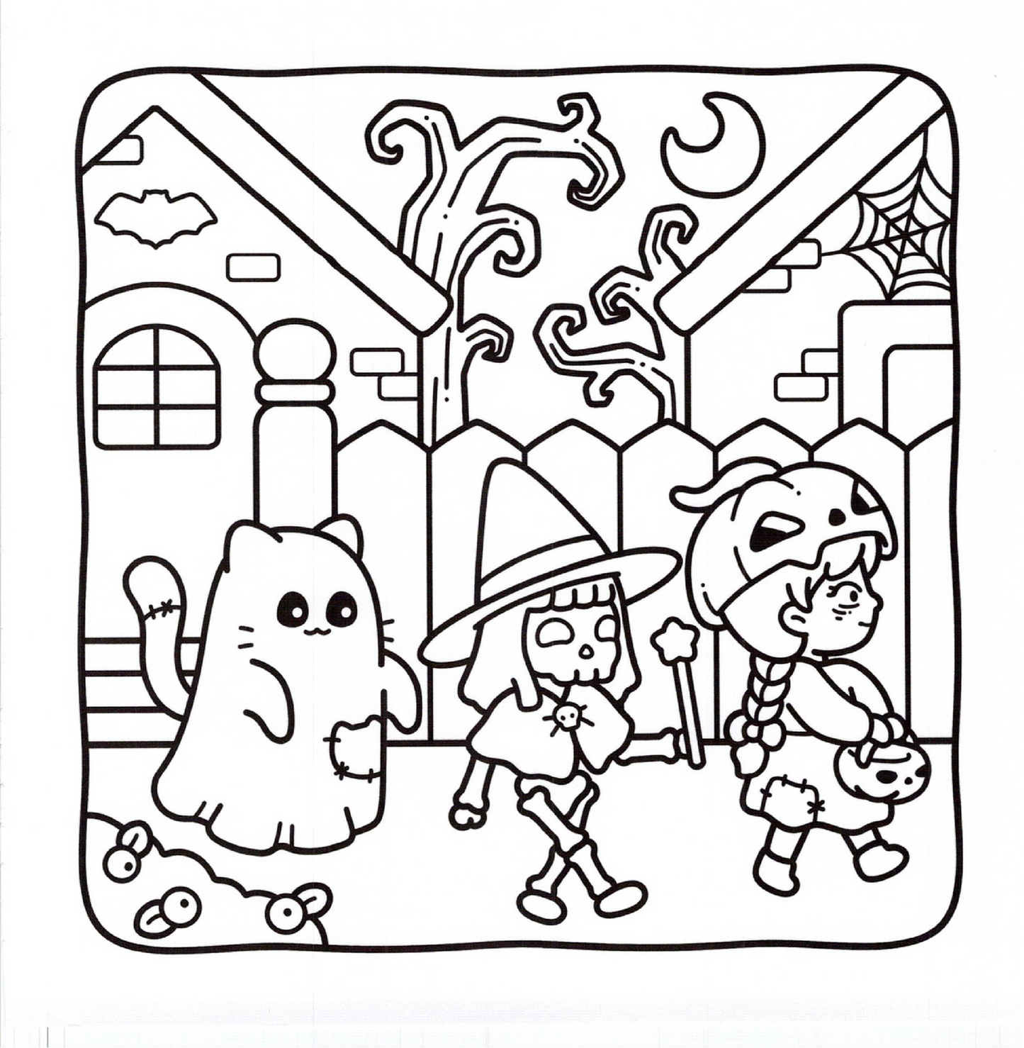 Spooky Fun Coloring Book | Cute & Easy Halloween Pages for Kids