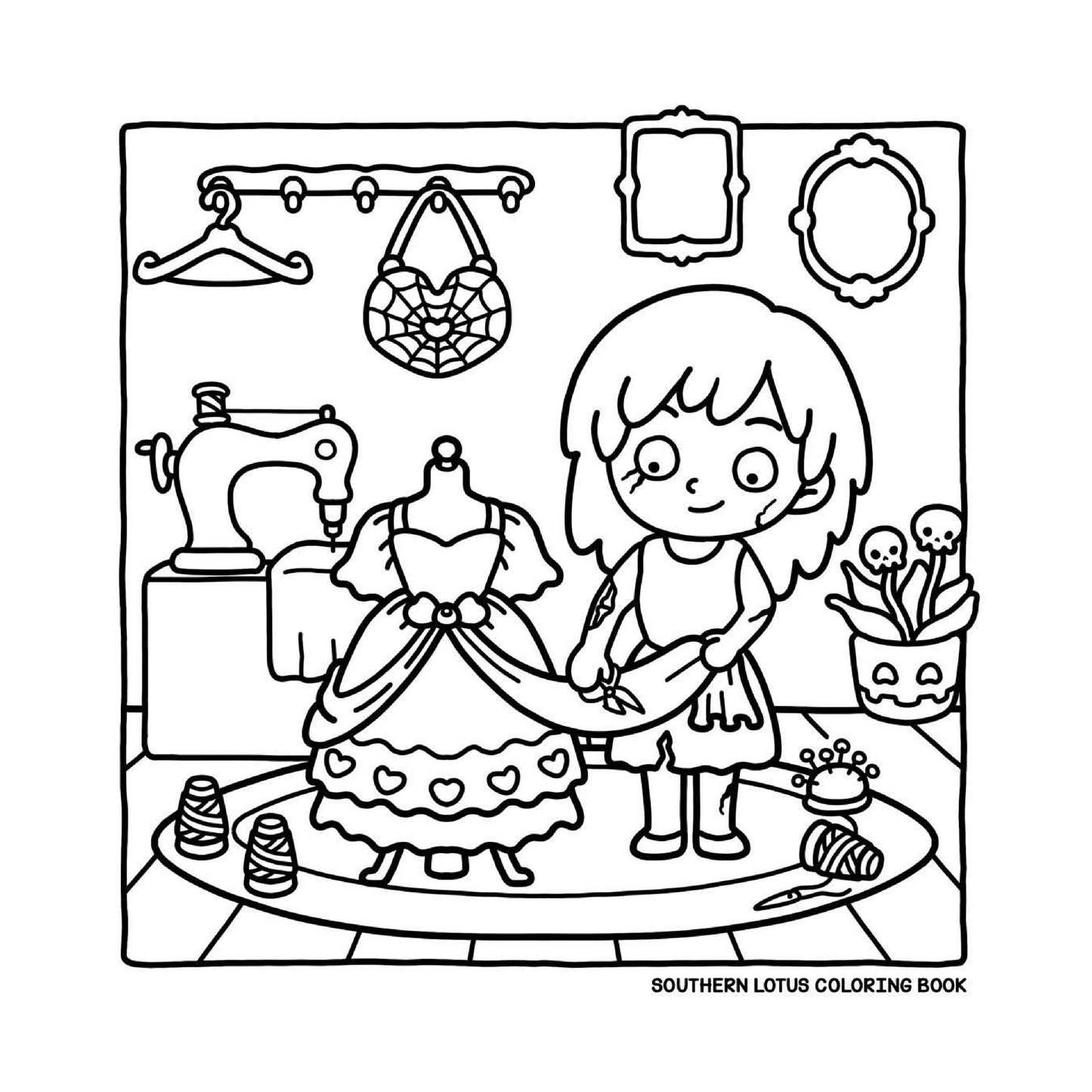 Very Demure, Very Spooky Coloring Book | Cute & Easy Halloween Pages for Kids