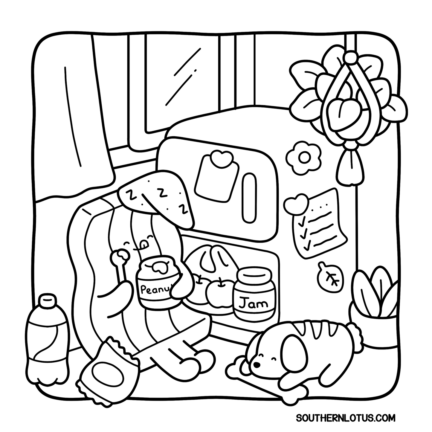 Breakfast Club Coloring Book | Cute & Easy Food-Themed Pages for Kids