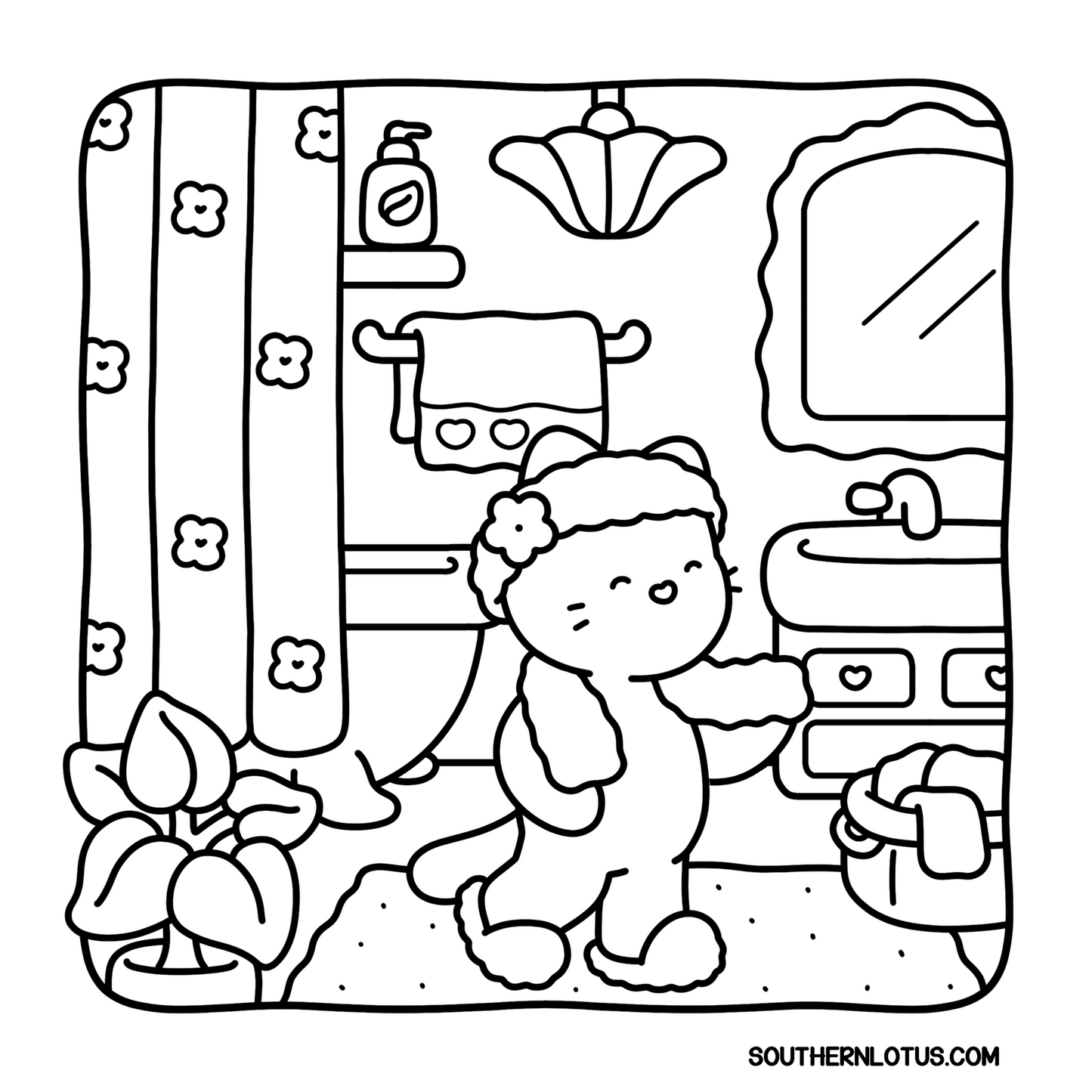 Calm Days Coloring Book | Cute & Easy Relaxing Pages for Kids
