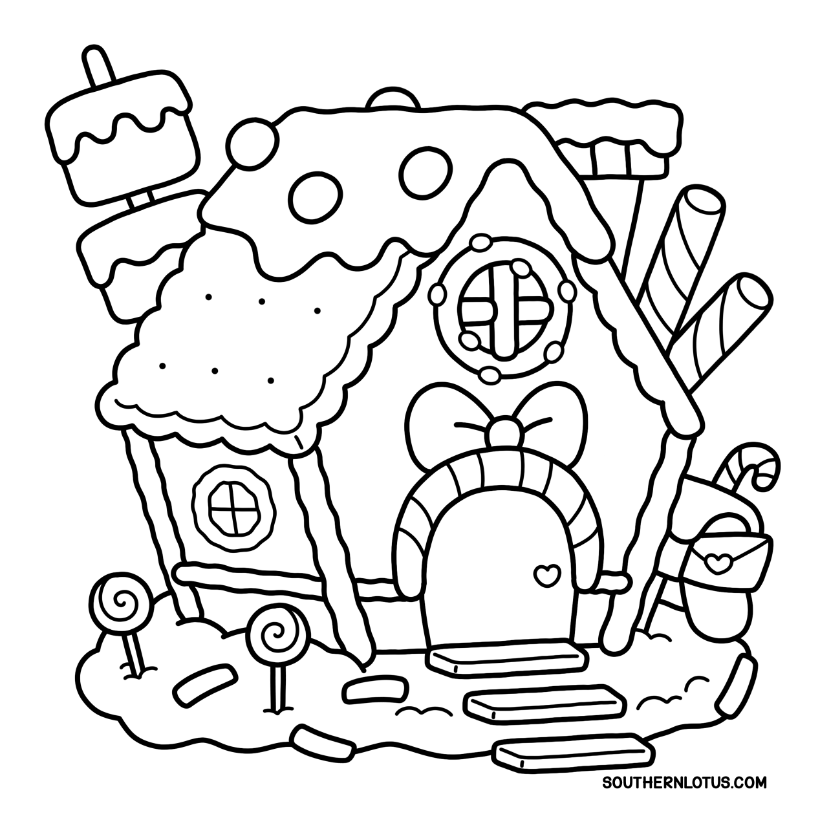Xmas Corner Coloring Book | Cute & Easy Holiday Pages