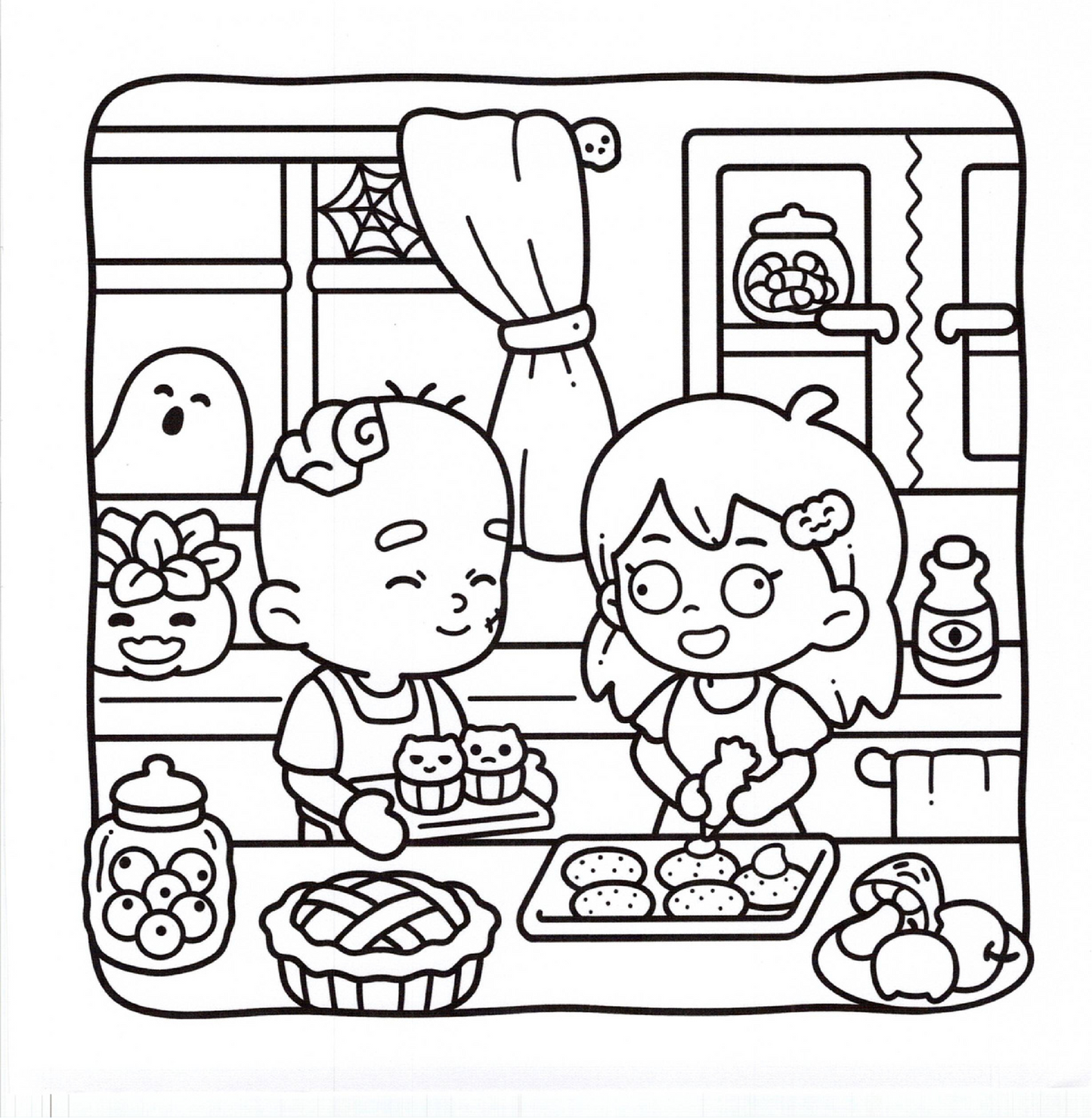 Spooky Fun Coloring Book | Cute & Easy Halloween Pages for Kids