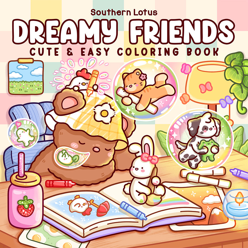 Dreamy Friends Coloring Book | Cute & Easy Pages for Kids
