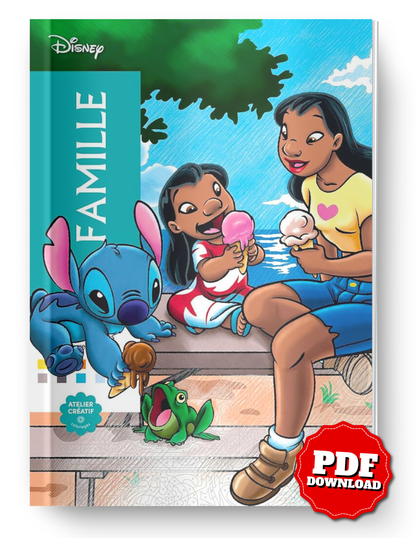 Disney Family Moments – Mystery Color by Number Coloring Book (PDF)