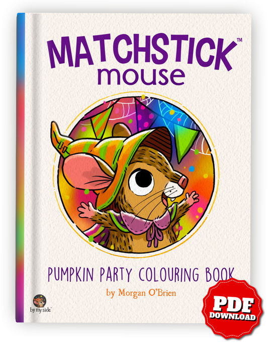 Matchstick Mouse – Pumpkin Party Coloring Book (Printable PDF & iPad Version)