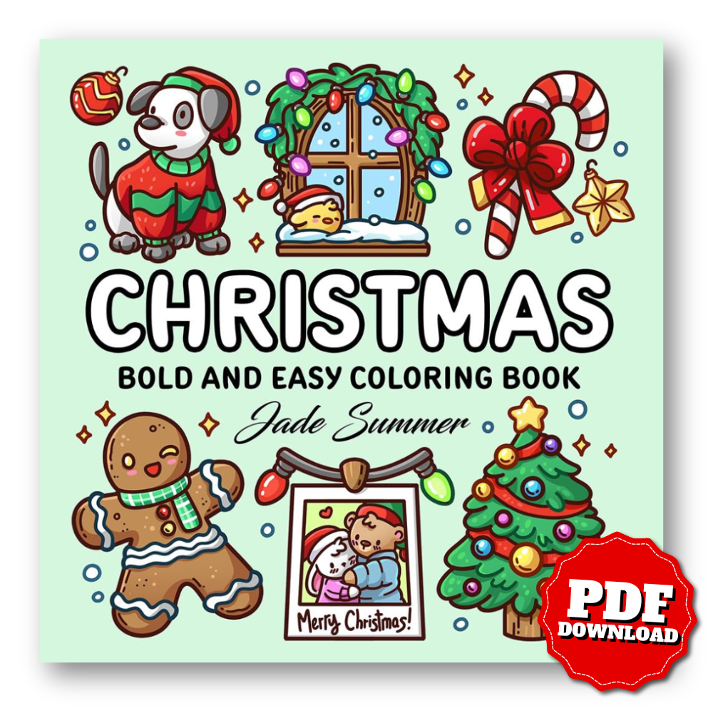 Christmas Coloring Book | Bold & Easy Holiday Pages
