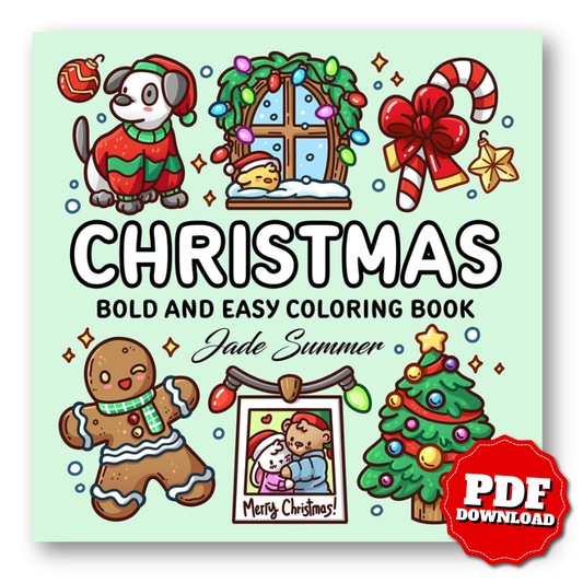 Christmas Coloring Book | Bold & Easy Holiday Pages