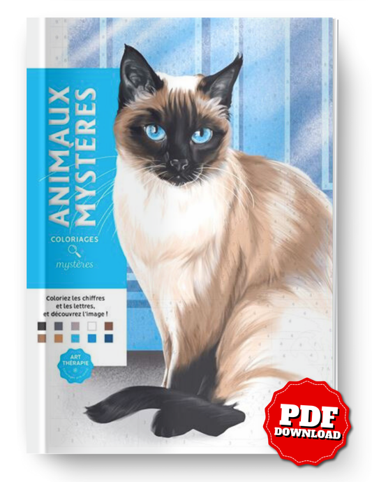 Mystery Animals – 100 Color-by-Number Coloring Pages (PDF)