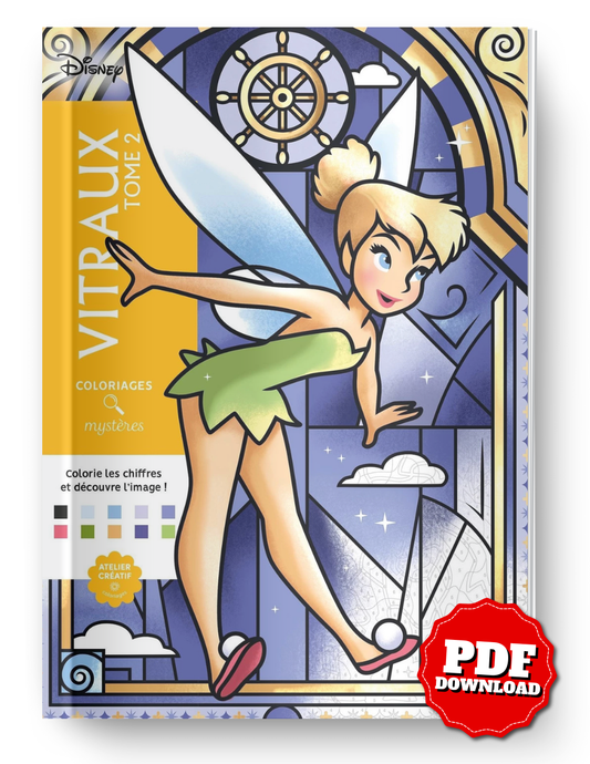 Disney Mystery Coloring Book – Stained Glass Edition (Volume 2) | Printable PDF Download
