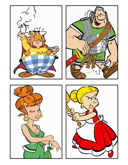 Asterix Mystery Color by Number | Asterix & Obelix Coloring Book | Printable PDF | Mystery Coloring Pages | Instant Download