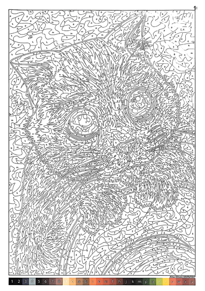 Favorite Cartoons Mystery Coloring Book | Cute Animal Adventures Color by Number | Digital PDF Download