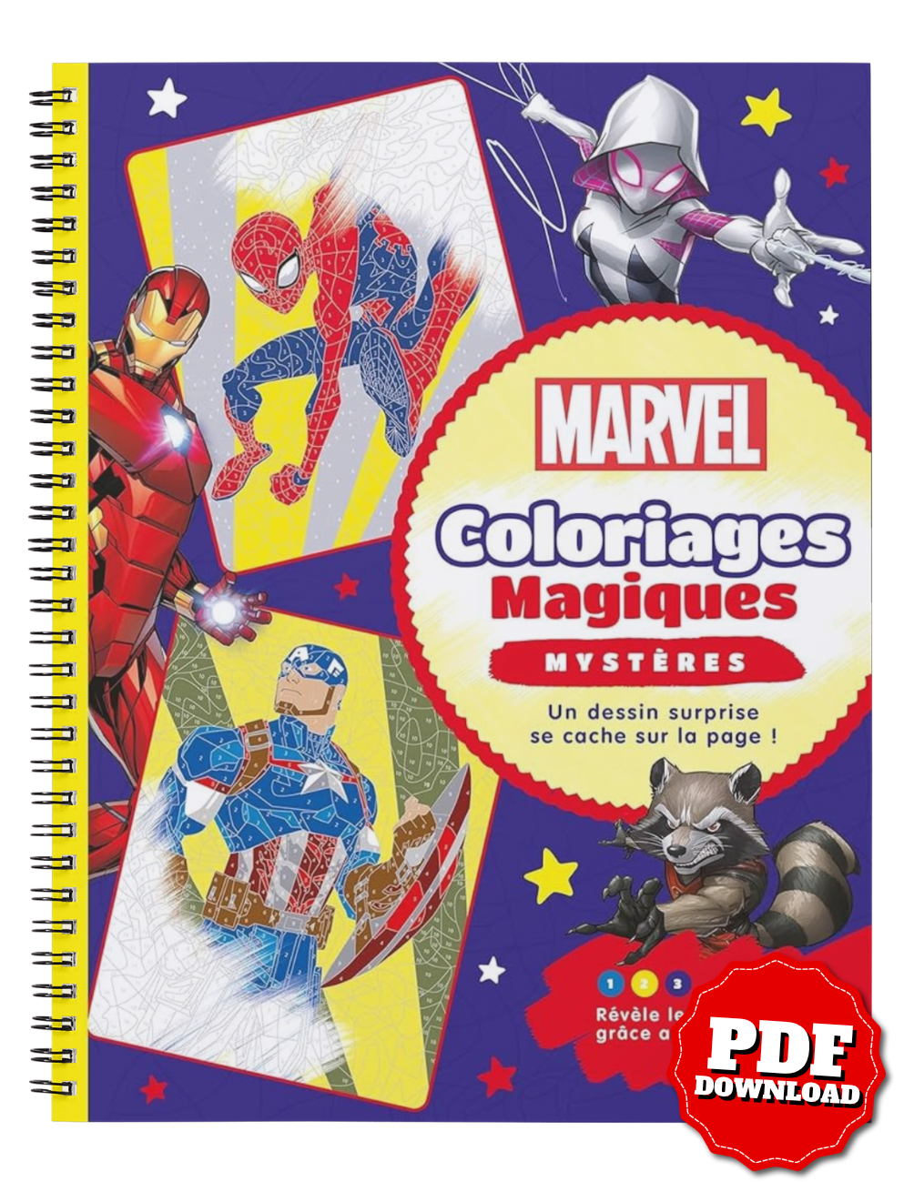 Marvel Magic Coloring Book – Mystery Pages (Digital PDF Download)