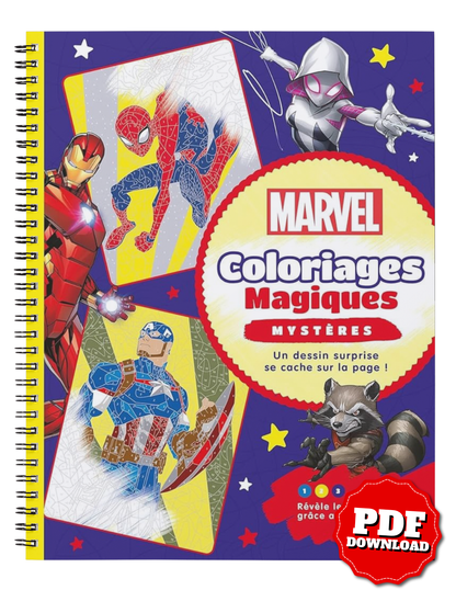 Marvel Magic Coloring Book – Mystery Pages (Digital PDF Download)