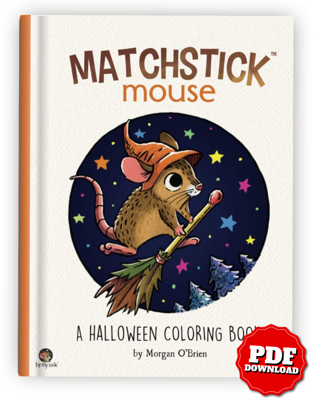 Matchstick Mouse – Halloween Coloring Book (Printable PDF & iPad Version)