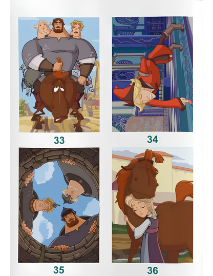 Three Bogatyrs Mystery Coloring Book PDF | Russian Cartoon Color by Number | Printable Digital Download