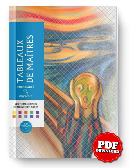 Mystery Color-by-Number – Masterpieces of Art Coloring Book (PDF)