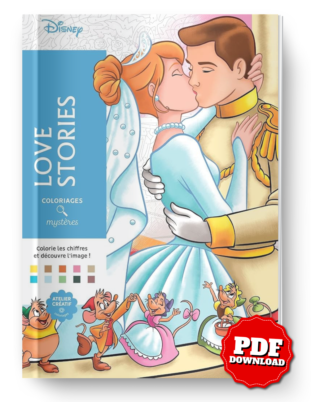 Disney Mystery Coloring Book – Love Stories | Printable PDF Download