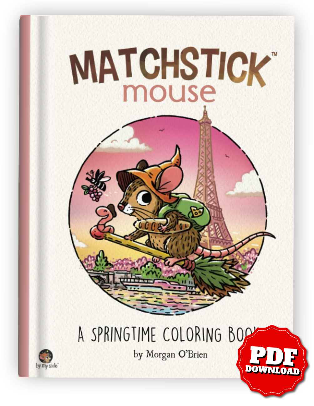 Matchstick Mouse – Springtime Coloring Book (Printable PDF & iPad Version)