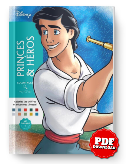 Disney Princes & Heroes – Mystery Coloring Book